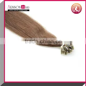 Hot Sellling Trade Assurance Supplier Top Quality Pre Bonded Unprocessed Peruvian Hair thumbnail-5