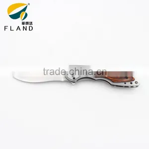 Yangjiang Factory Supply Gear Desgin Bearing Knife Pivot Stainless Steel Titanium Hunting Knife thumbnail-1