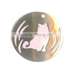 Metal Flag Dog Tag Pendant Enamel Grey Bear Pendant Simple Punk Dog Pendant thumbnail-1