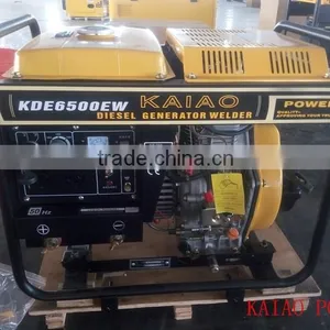 AC Single Phase Key Start DC 160A Double Use Diesel Welding Generator(KDE6500EW) thumbnail-1