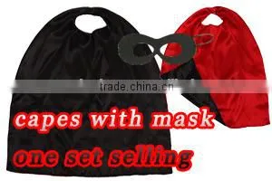 2016 Fashion Superhero Cape With Masks,Wholesale Children 100% Sateen Capes With Lining Kids Party Costume Cloak Quality Choice thumbnail-3