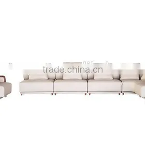 Modern Design U Shaped Sectional Sofa Set Designs and Prices White Leather Sofa Quality Choice Most Popular thumbnail-2