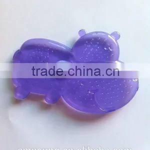 BPA Free Little Hippo Pendant Pacifier Funny Baby Toy Teether USA thumbnail-1