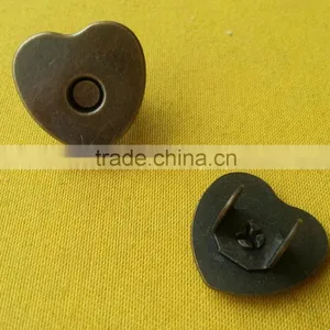 18mm Heart Shape Magnet Snap Button For Handbag -- SN1521 thumbnail-2