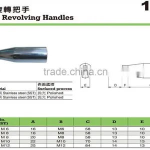 For Food Machines Parts Polished Stainless Steel Revolving Handle thumbnail-2