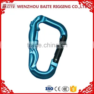 Geckos Embossed Handbag Aluminum Snap Hook ,No Tensile Strength Carabiner Bit Aluminum Snap Hook, Blue Aluminum Hook thumbnail-1