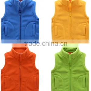 Youth Solid Cute Warm Children Fleece Vest for Boy thumbnail-1