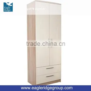 Modern Style Chester 2 Door 2 Drawer Robe Cabinet thumbnail-1