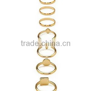 Black Gold Geometric Rings thumbnail-2
