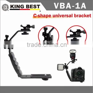 KINGBEST Hot Shoe Bracket / C-shape Universal Bracket / Flash Hot Shoe / Camcorders Bracket / LED Video Lights Mic thumbnail-1