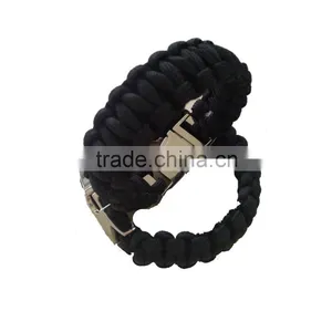 Cool Nylon Military Camps Paracord Bracelet With Stainless Steel Buckle Wholesale thumbnail-2