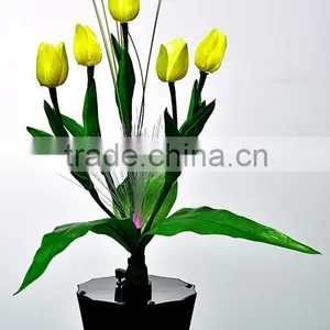 New Design 5 Head Artificial PU Tulip Flowers Wedding Decor Flower LED Light thumbnail-1