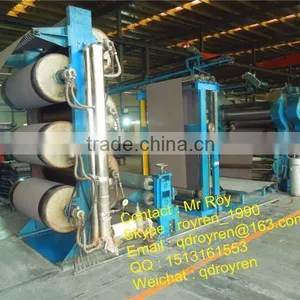 Best Quality Rubber Plastic Calender Machine 820*2540mm Three Rolls Calender Machine to Make Pvc Semi-rigid Sheet thumbnail-2