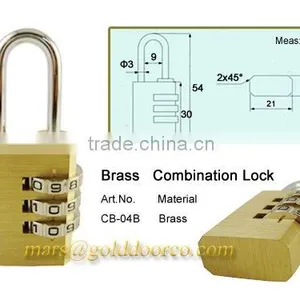 3 Digit Combination Padlock CB-04B thumbnail-1
