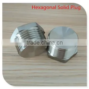Type 304/316 Solid Plug ,1" BSPT Male Thread Hexagonal thumbnail-1