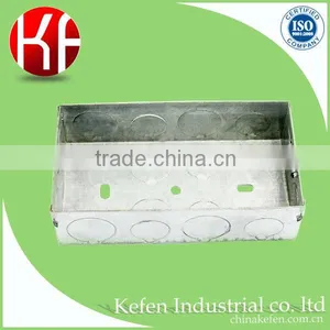 3 Inch 35mm Deep Electrical Metal Juntion Switch Back Box Knockout With Hot Galvanized Surface thumbnail-1