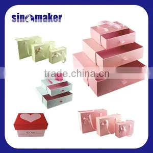 Custom Design Cardboard Gift Box With Ribbon thumbnail-2