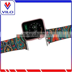 Wholesale Genuine Leather Watch Strap Wrist Band With Metal Clasp for Apple Watch thumbnail-6