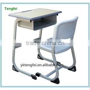 Plastic Classroom Desk and Chair Sets for One Students for Primary/elementary School thumbnail-1