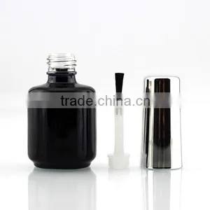 5ml Round Empty UV Gel Nail Polish Bottle With Aluminum Cap and Brush thumbnail-2