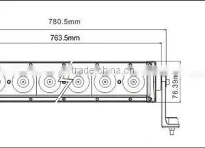 140w 31.5" Led Work Light Bar Spot Driving Offroad Truck Boat Car Outdoor Lamps LED Light Bar thumbnail-4