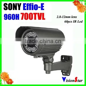60Pcs IR Leds ir 50m Weatherproof Outdoor Security Camera Manual Zoom Lens 2.8-12mm 700TVL Sony Effio-E Cctv Cam System thumbnail-1