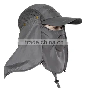 Breathable Multifunctional Sun Shield Flap Hat Cap Mask for Farming thumbnail-3