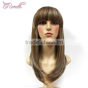 Wholesale Natural Beautiful Cheap Fashion Female Wig For Girl thumbnail-1