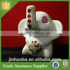 Cute Funny Customize Resin Baby Elephant Piggy Bank Home Decoration thumbnail-3