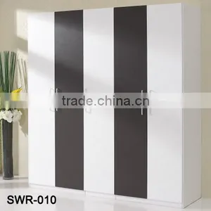 3 Door Melamine MDF Bedroom Wall Wardrobe Design Cheap Price thumbnail-3