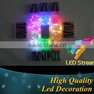 Brand New Remote Control 3M 30Led Mini Silver Color Copper Wire String Lights For Christmas Wedding Party thumbnail-1