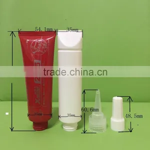 100ml Flat Red LDPE Tube With Dropper thumbnail-1