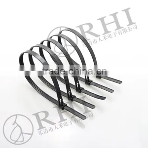 RHI Black Releasable Plastic and Nylon Cable Tie thumbnail-1