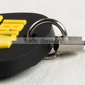 Durable Fashion Promotional Custom Brand Logo Soft Pvc Pendant Key,soft Rubber Silicone Key Holder thumbnail-4