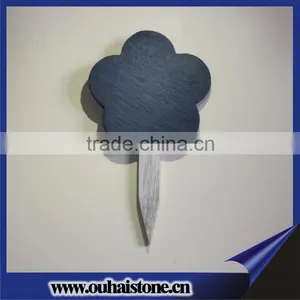 Romantic Heart Shape Natural Slate Flower Tag Plant Label thumbnail-4