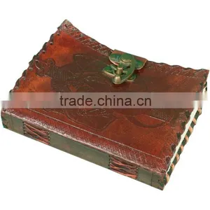 Celtic Dragon Leather Journal With C-lock Pattern Special Promotion Leather Journal thumbnail-2