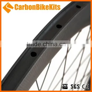 Super Stiffness CarbonBikeKits TW60C Track Carbon Wheel Light,60mm Clincer Carbon Track Wheelset thumbnail-4
