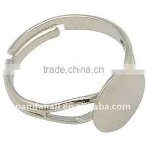 Brass Finger Ring Settings, Cabochon Components, 17mm(KK-J026-S) thumbnail-1