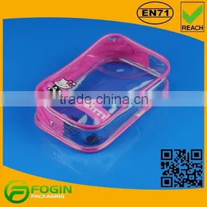 Clear Pvc Zipper Bag With Piping thumbnail-2