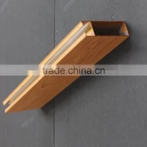 Corrosion Resistance Wood Grain Suspended Metal Linear Ceiling Aluminum Square Tube Screen Tiles thumbnail-2