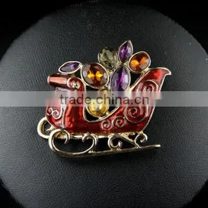 Colorful Crystal Vintage Alloy Decorative Brooch thumbnail-1