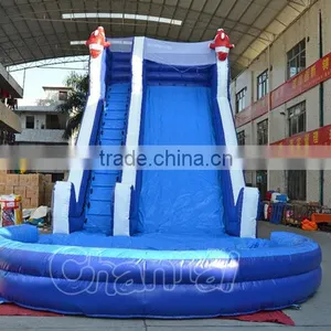 Commercial Inflatable Nemo Cartoon Water Slide With Pool, Giant Inflatable Water Slide for Sale Quality Choice thumbnail-3