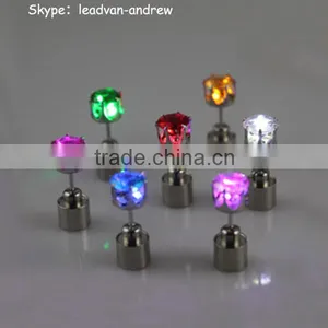 2016 Party Events Supply Novelty Light Up Earrings Colorful LED Earrings thumbnail-1