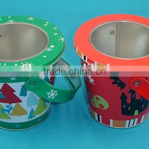 Chrismas Gift Children Toys Small Tin Bucket thumbnail-1