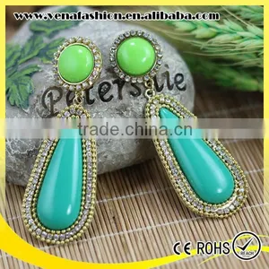 Colombian Emerald Green Earring, Vintage Emerald Earrings Quality Choice thumbnail-1