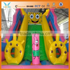 Cute Inflatable Spongebob Slide Inflatable Dry Slide Inflatable Slide thumbnail-3