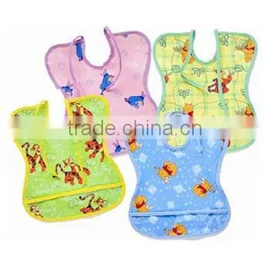Top Sale 100% Cotton Custom Organic Plain Terry Baby Bib Wholesale With Embroidery Logo thumbnail-3