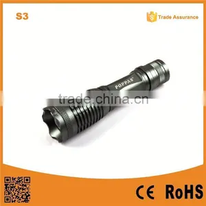 2015 Hot Sale S3 Aluminium Zoomable Flashlight Reinforced With 3AAA/1*18650 thumbnail-1