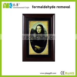 Wooden Frame Activated Carbon Beautiful Mona Lisa Wall Hanging Paintings thumbnail-1