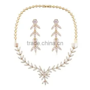 Dubai 18k Gold Jewellery Wholesale Charm Women Jewelry Cheap Jewelry Set For Wedding thumbnail-3